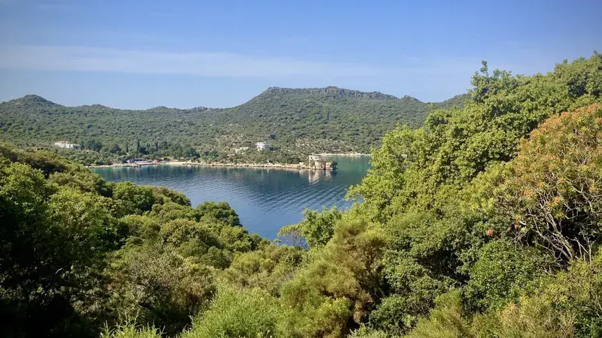 The green coves of Limanağzı near Kaş